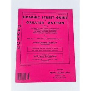 Vintage Metro Graphic Street Guide - Greater Dayton Ohio 1996 1997 Miami Valley